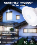 Motion Sensor Outdoor Flood Lights For Porch And Driveway Dusk To Dawn Security LED Bulbs 5000K Daylight 1500LM Waterproof PAR38 E26 Base Indoor Outdoor Use 4 Pack 4th Gen Pro, UL wet listed