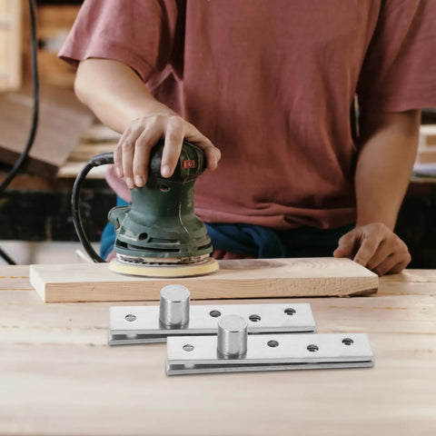 Stainless Steel Pivot Door Hinges For Wooden Doors Concealed Heavy Duty Central Rotation, used in woodworking setup