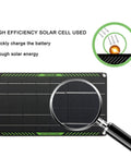 10W 12V Solar Panel Trickle Charger For Cars Motorcycles Boats And RVs Portable Battery Maintainer With diagram detail
