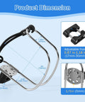 Heavy Duty Marine Grade Stainless Steel Life Buoy Holder For Boats Wall Mount Bracket Fits 24 To 30 Inch Life Preservers dimensions