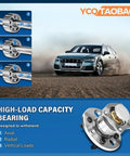 High-load capacity bearing with axial, radial, and vertical load support, front view. Compatible with Chevrolet Colorado and GMC Canyon 2004-2013.