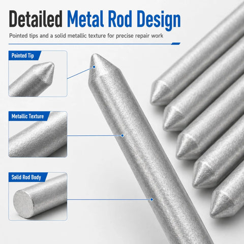 Detailed image of Low Temperature Universal Welding Rods For Metal DIY Friendly Easy Weld Tin Powder Alloy For Copper Iron Aluminum