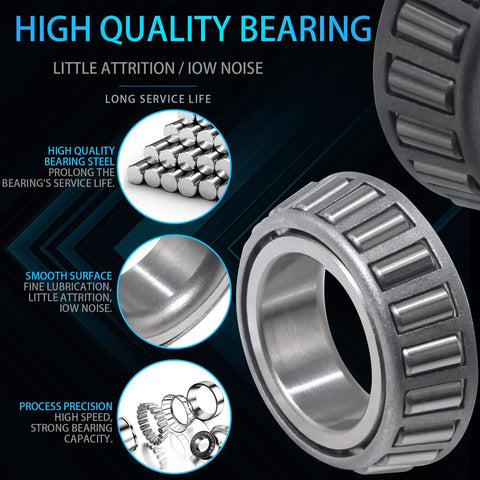 High-quality bearing for Trailer Hub Kit 6 Lug 5.5 Inch Pre Lubed and Installed for 5200-6000 Lb Axles, showcasing durability.