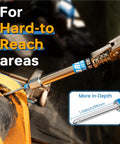 Installed LANNIU grease gun coupler kit with 90-degree adapter on 1/8'' NPT fitting.