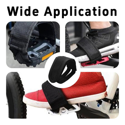 Four Pack Adjustable Bicycle Pedal Straps For Kids And Adults, durable nylon foot straps on bike pedals, universal fit