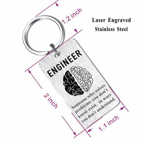 Engineer Gifts Keychain For Software Data Mechanical And Electrical Engineers A Nerdy Cool Techie Keepsake stainless steel engraved keychain