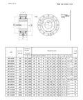 Heavy Duty One Way Overrunning Clutch Backstop For Speed Reducers dimensions chart with specifications for CKF-A model.