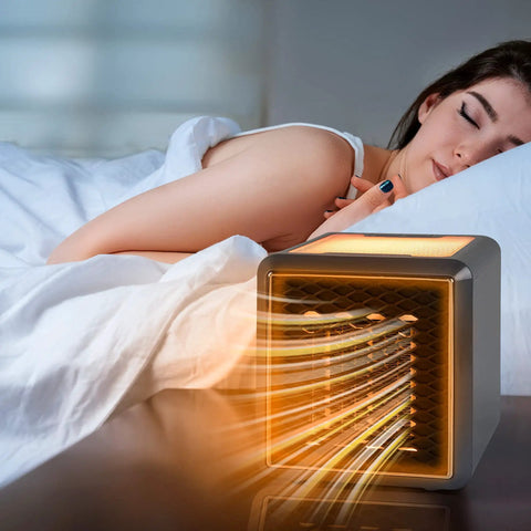 Kick Chilly To The Curb With This Compact Ceramic Space Heater, Plug Straight In At Any Wall Outlet To blast warm air while someone sleeps.