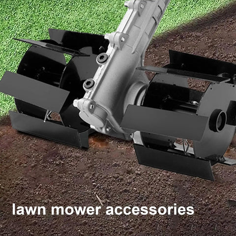 Weed Removal Hand Tool With Tiller Cultivator Wheel Rotary Grass Cutter Attachment For Lawn Care Replacement Part