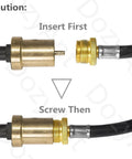 5 Foot Propane Adapter Hose That Lets Your 1 Lb Portable Appliance Hook Up To A 20 Lb Tank QCC1 Type1 Safe Certified Converter instructions