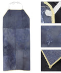 Front view of Pro Grade Cowhide Welding Apron Heat Resistant Shield For Sparks And Splatter Fireproof Soldering Gear