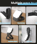Two Pack Rechargeable Work Light 40W With Magnetic Base And Folding Hook Up To 2000lm Per Light Daylight 6500K in use