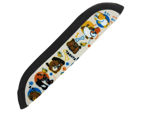 Heckuva Good Fabric Pen Sleeve Featuring Dope Dog Rescue Paw Print Design Durable Polyester Case Snugly Fits Single Tornado Ballpoint Go To Writing Gear showing colorful canine art