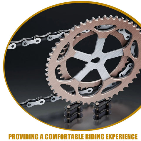 Rock Solid Heavy Duty Single Speed Bicycle Chain Link Connectors 10 Pack Master Link Replacement Pins on bike gear.