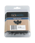 Standard Size Rack Screws 25 Pack Built Tough For Rack Rails And Gear Mounting, 10 32 Thread, Heavy Duty Steel Construction