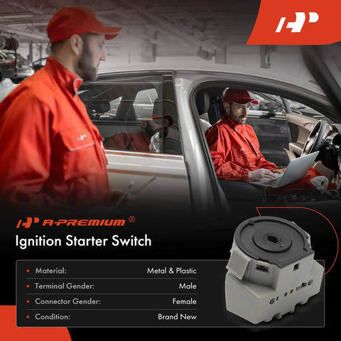 7 Blade Ignition Starter Switch For Ford Fiesta 2011 2019 Manual Transmission Direct Mount 7 Terminal Replacement US1289 1S13005 SW7035 AA6Z11572B Direct Plug And Play Fit For Ford Fiesta Manual Transmission Models, metal and plastic