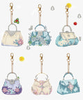 Six Piece Double Sided Diamond Painting Keychain Kit Set For Beginners And Adults, DIY diamond art ornament keychains