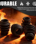 4 Pack Rubber Brake Caliper Pin Bushing Kit For Your Ride arranged on fiery background showing durability