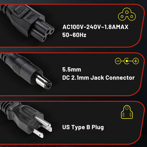 36V Electric Bike And Scooter Battery Charger With 42V 2A Output DC 2.1mm Jack Connector 5.5x2.1mm Safe Fast Charge For 36V Li-Ion Packs Not For Other Voltages Keeps Your Ride Juiced And Ready To Roll