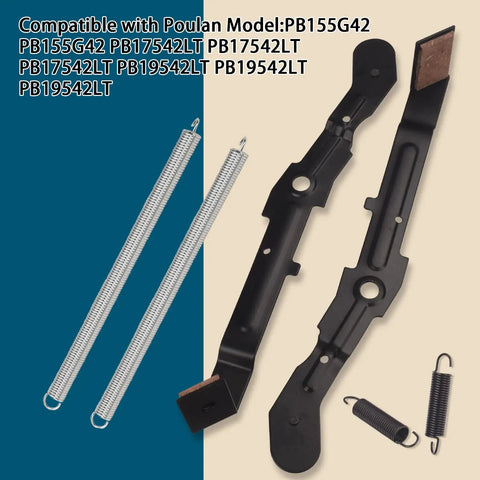 Deck Blade Brake Arm Assembly With Springs Replacement For Lawn Tractors 532184907 fits models with Poulan compatibility