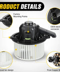 Ford And Lincoln HVAC Blower Motor With Fan Replacement For F 150 2009 2014 Expedition 2009 Through 2017 Navigator 2009 Through 2017
