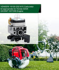 Honda GX35 Carburetor Replacement for GX25 GX25N GX25NT HHT35 String Trimmer FG110 FG110K1 HHT25S 4 Cycle Engine Plug And Play
