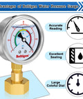 Oil Filled 0 To 100 Psi Water Pressure Gauge With Three Quarter Inch GHT Female Thread for precise home use indoors outdoors