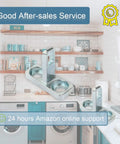 Reliable Washer Door Strike Replacement Latch Receiver Compatible For Frigidaire Electrolux Appliances in a kitchen setting.