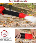Flat Nozzle For M18 Leaf Blower, Compatible With 2724-20 And 2724-21, Red ABS plastic high flow concentrator in use