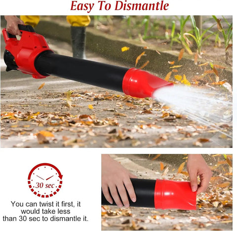 Flat Nozzle For M18 Leaf Blower, Compatible With 2724-20 And 2724-21, Red ABS plastic high flow concentrator in use
