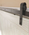 8 Ft Barn Door Hardware Kit No Fuss Easy Install Smooth Quiet Sliding Single Door Track For Low Ceiling Rooms Modular Track