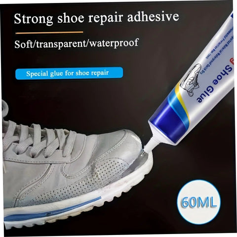 Heavy Duty Shoe Sole Glue Adhesive Waterproof Repair For Sneakers Boots Leather Handbags And Heels Multipurpose Professional Glue Beast Bond For Soles And Other Materials 60ml tube applied to sneaker sole
