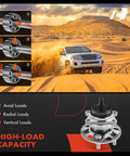 Diagram of 2 Pack Rear Wheel Bearing And Hub Assembly With ABS Fits Toyota Corolla 2019 2023 Prius 2016 2022 Prius Prime 2017 2022 And Lexus Ct200h 2011 2017 5 Lug with load capacity and SUV in desert