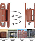 7 Inch Heavy Duty Gate Hinges 1100 Lb Capacity Bolt On Weld On Carbon Steel Hinges with 180-degree swing for various gates