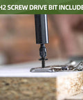 No. 10 By One And A Half Inch Modified Truss Head Wood Screws, Phillips Drive Self Tapping, Fully Threaded, Black Coated, 80 Count