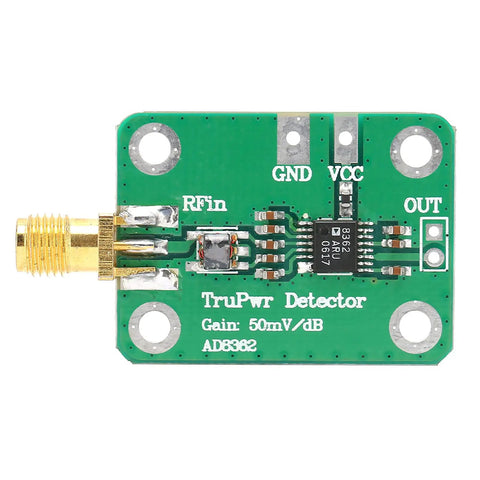 RF Detector Module AD8362 50Hz-3.8GHz Green PCB log detector with screw connectors and RF input