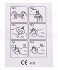 Instructions for using Pocket CPR Mask Kit For Adults And Kids With One Way Valve, Hard Case Resuscitation Kit With Wrist Strap.