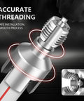 4 In 1 Water Pipe Wrench Tapping And Threading Tool For One Half Inch Three Quarter Inch And One Inch Pipes in use with drill