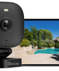 Spotlight Security Camera 2.5K 4MP Indoor Outdoor Wired Plug In With 2.4G WiFi Home Security Color Night Vision