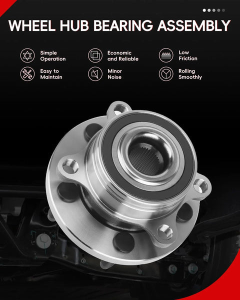 Two Pack 512460 Wheel Hub Bearing Assembly Front Or Rear For Ford Explorer 2011 To 2019 And Police Interceptor Utility 5 Lug Non ABS