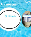 Tank Clamp O Ring Replacement For Pool And Spa D E Filter, 1/2 Inch Thick, 19.5 Inch Diameter, Fits CCP320 CCP420 CCP520 Clean And Clear Plus Models Manufactured After 2000, Durable Seal For Reliable Filtration. 19.5-inch O-ring shown