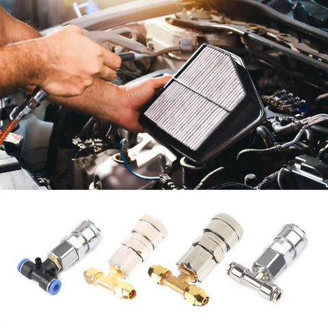 Three Way Air Joint For Air Blow Guns And Pneumatic Fittings Fits Trucks And Trailers One Quarter Inch Inlet 6mm Outlet Durable Tank