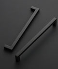 18 Pack 8-4/5 Inch Square Cabinet Handles Matte Black Pulls For Drawers Cabinets And Cupboards Center To Center 224mm