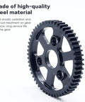 Close-up of 54T Hardened Steel Spur Main Gear For 1 Tenth Scale Traxxas Slash Stampede Rustler E-Revo 2WD 4x4 Jato