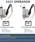 Two MYFULLY 12V DC electric stroke linear actuators with mounting brackets and wiring; 50mm stroke length.