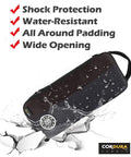 Heavy Duty Small Tool Bag Pouch For EDC Organizer With Handle 12 Inch Portable Toolbox Cordura 1000D Water Resistant Base Padded Interior Black