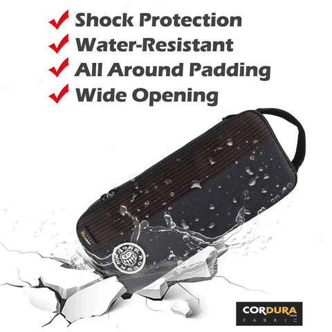 Heavy Duty Small Tool Bag Pouch For EDC Organizer With Handle 12 Inch Portable Toolbox Cordura 1000D Water Resistant Base Padded Interior Black