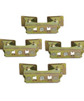 Heavy Duty Magnetic V Pads Kit Four And A Quarter Inch Alloy Steel Bronze Finish Each Pad Contains Eight Rare Earth Magnets