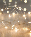 Battery Operated Fairy String Lights 10 Feet With 30 Warm White LEDs, Flexible Copper Wire for garden and home decor