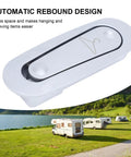 Rock Solid Heavy Duty Folding Coat Hooks Black Aluminum Wall Hangers For Bathrooms And Bedrooms showing automatic rebound design.